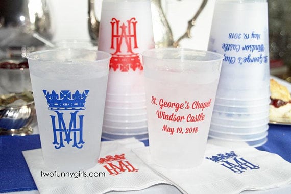Royal Wedding Cup and Napkin Set