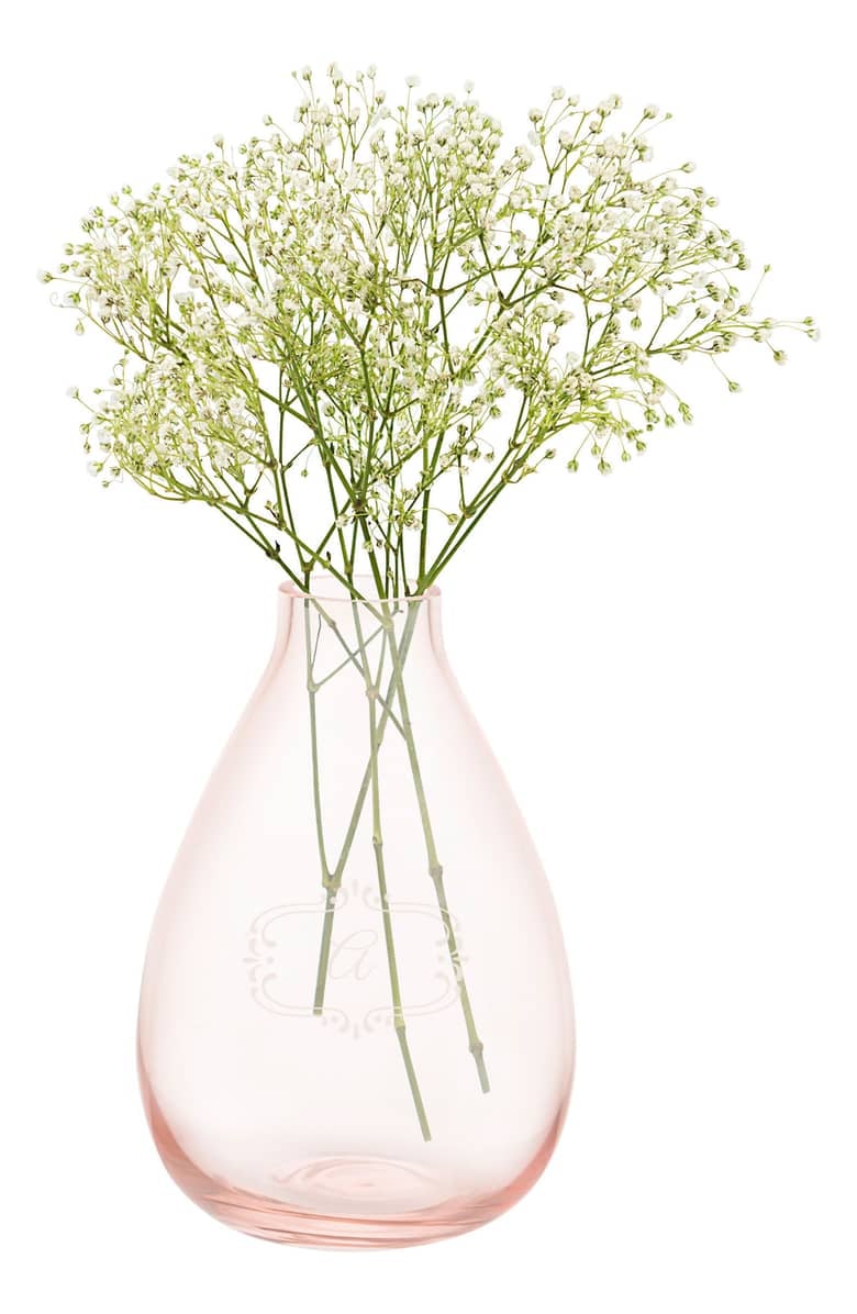 Cathy's Concepts Monogram Glass Vase