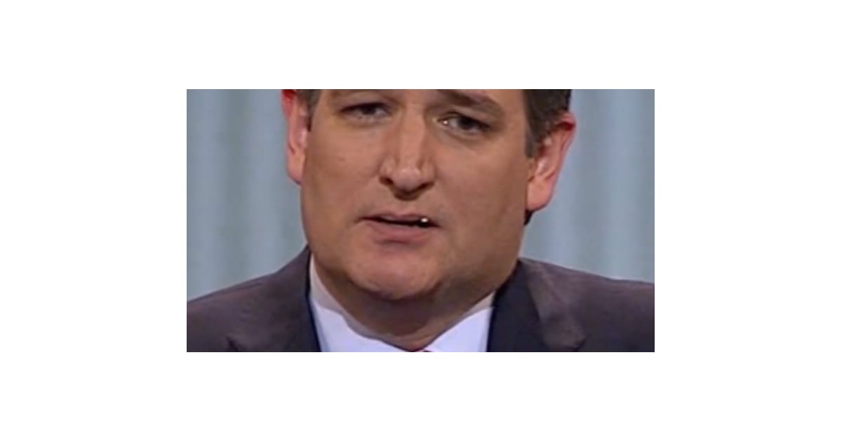 What Was In Ted Cruzs Mouth During Debate Popsugar News 4366