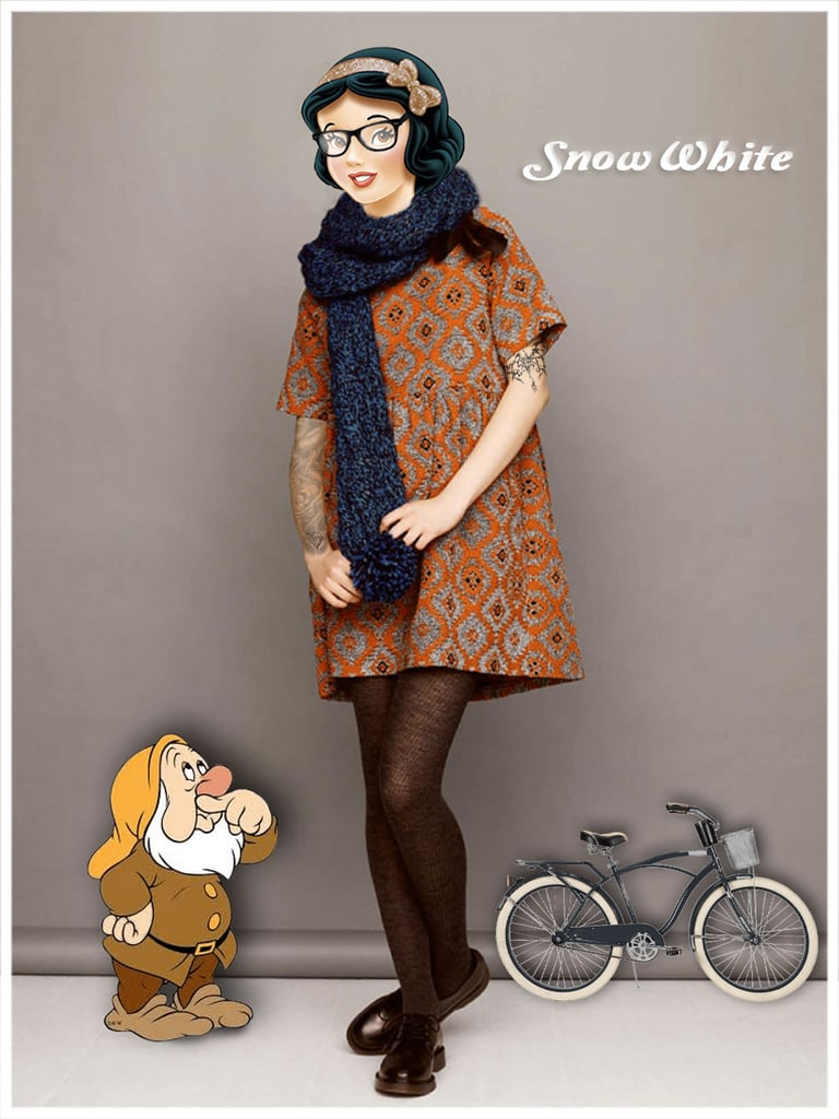 This take on a hipster Snow White earned first place in the contest, and we can see why!
Source: Rijan