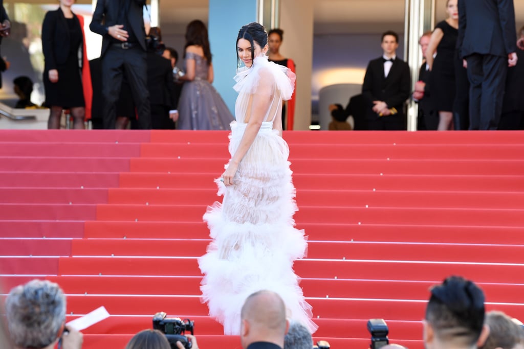 Kendall Jenner White Sheer Gown Cannes 2018