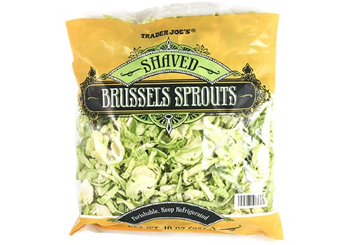 Trader Joe's Shaved Brussels Sprouts ($3)