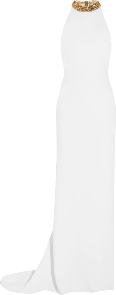 Stella McCartney Halterneck Chain-Embellished Stretch-Crepe Gown ($3,820)