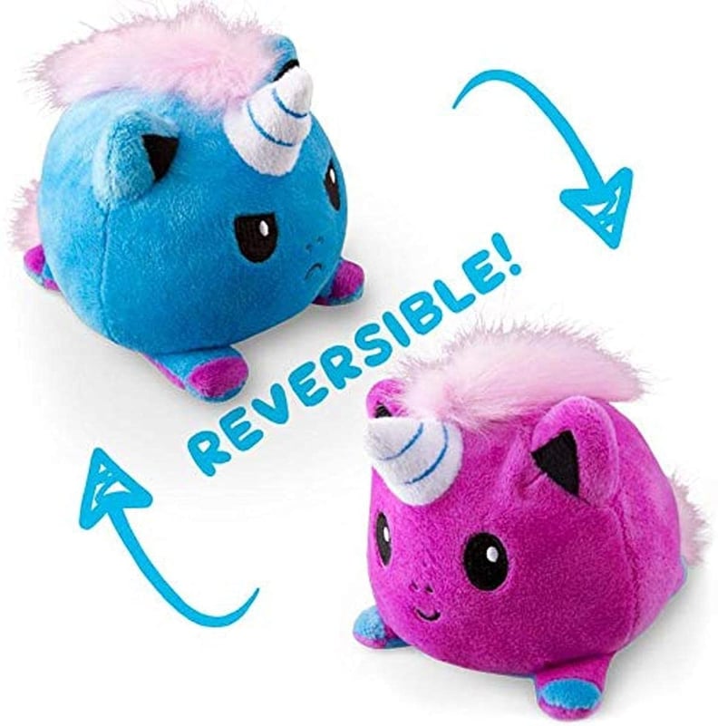 TeeTurtle Reversible Unicorn Plushie in Blue and Purple