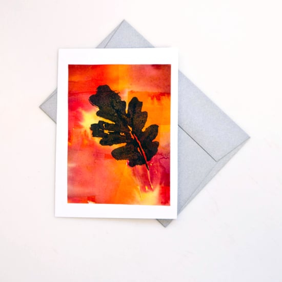 Leaf Print Fall Cards Popsugar Family