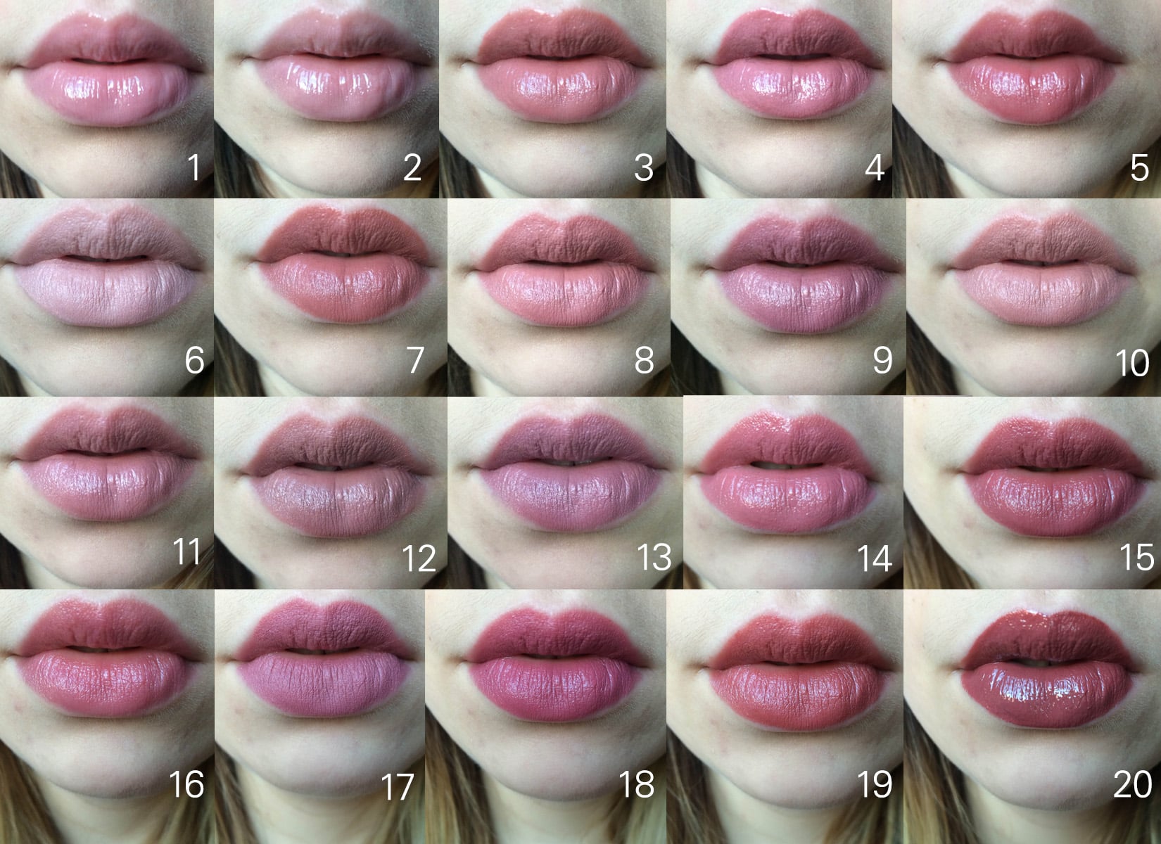 1. NYX Butter Gloss Crème Brulee 2. This Woman Swatched 97 Different