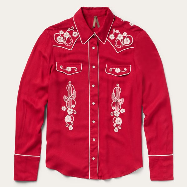 Stetson Embroidered Retro Western Shirt