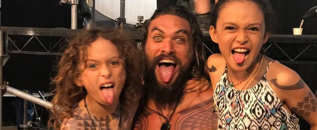 Pictures of Jason Momoa Hiking With His Kids
