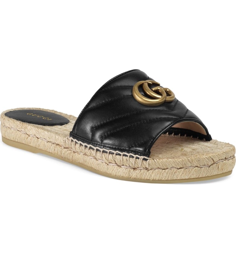 Gucci Pilar Espadrille Slide Sandals