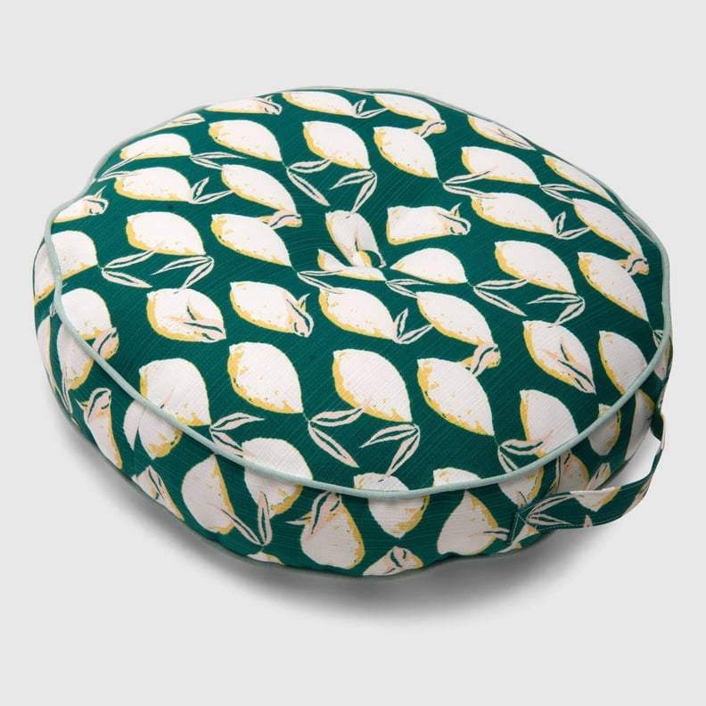 Lemons Round Outdoor Floor Cushion