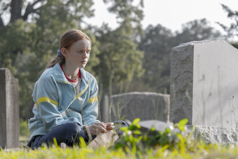 Max Mayfield's Blue Zip-Up Jacket on "Stranger Things" Season 4