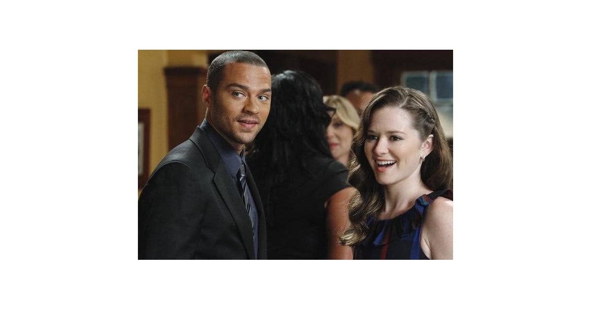 Jackson Avery and April are all smiles. Grey's Anatomy Wedding Photos