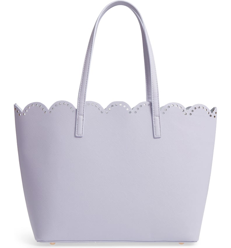 BP. Scalloped Faux Leather Tote