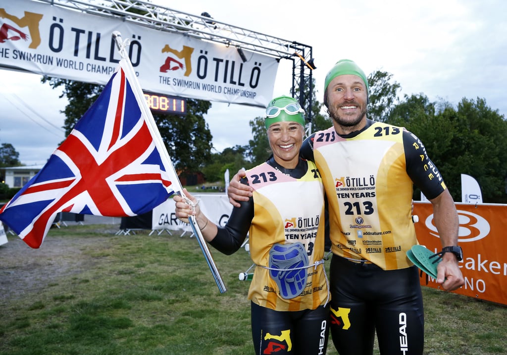 Pippa Middleton Swimming and Running Race in September 2015