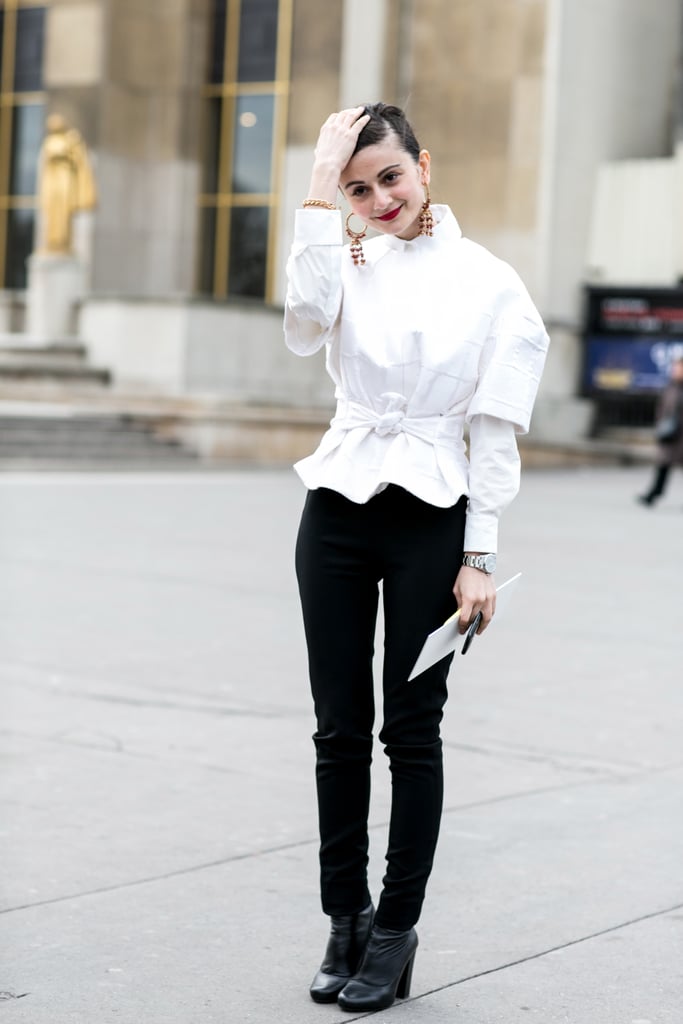 A modern update on the white button-down.