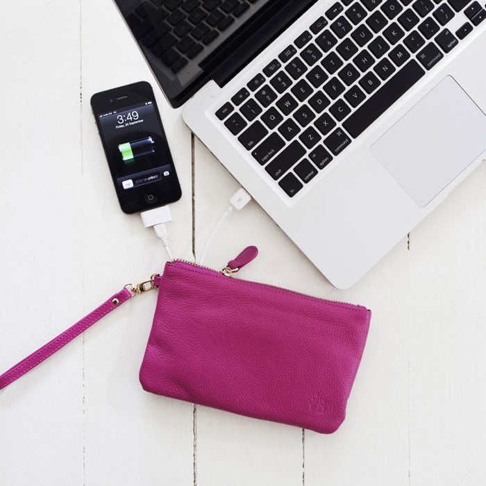Meet the Mighty Purse ($100), your new best friend. The real leather clutch is available in a bunch of different pretty colors and features a lightweight built-in battery that recharges almost all smartphones. Just try not to carry it around everywhere.