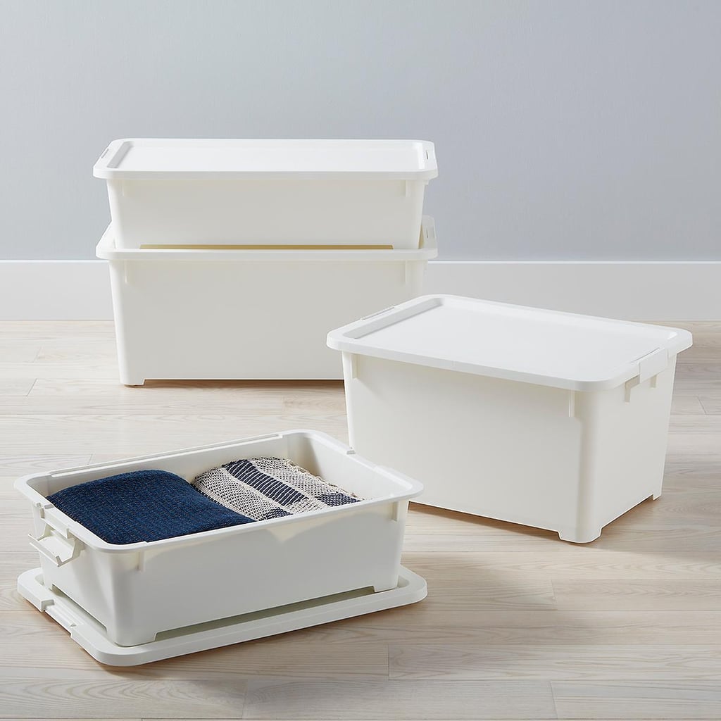 The Container Store Rolling Plastic Storage Totes