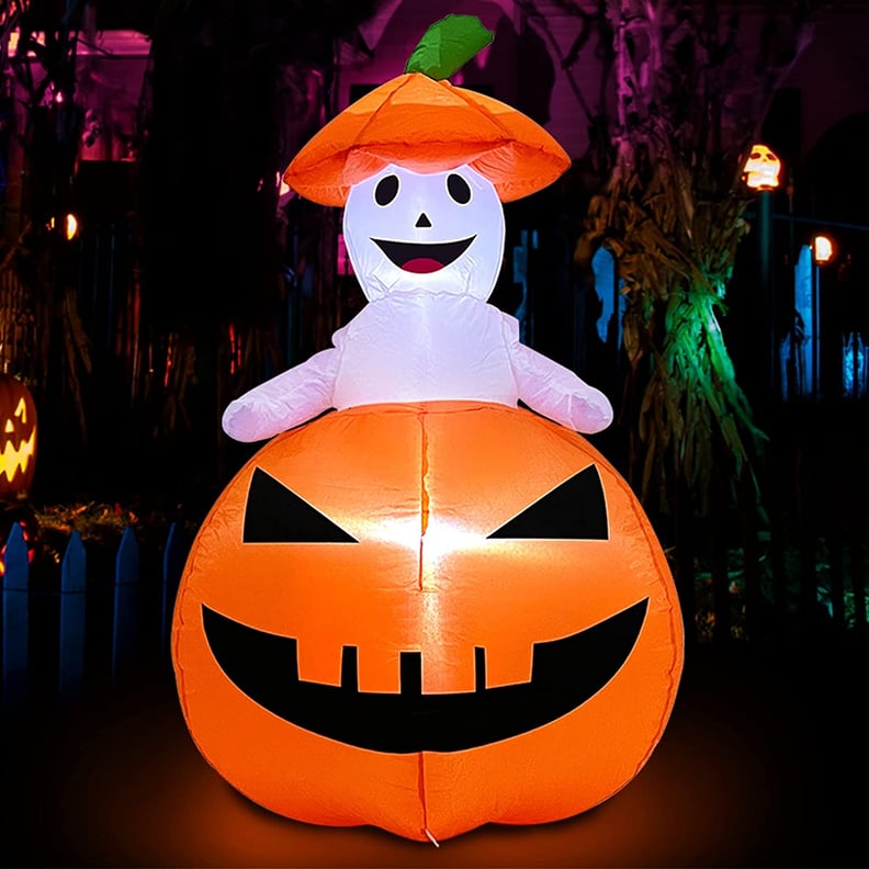 Too Cute To Handle: Inflatable Animated Pumpkin Ghosts Outdoor Decor