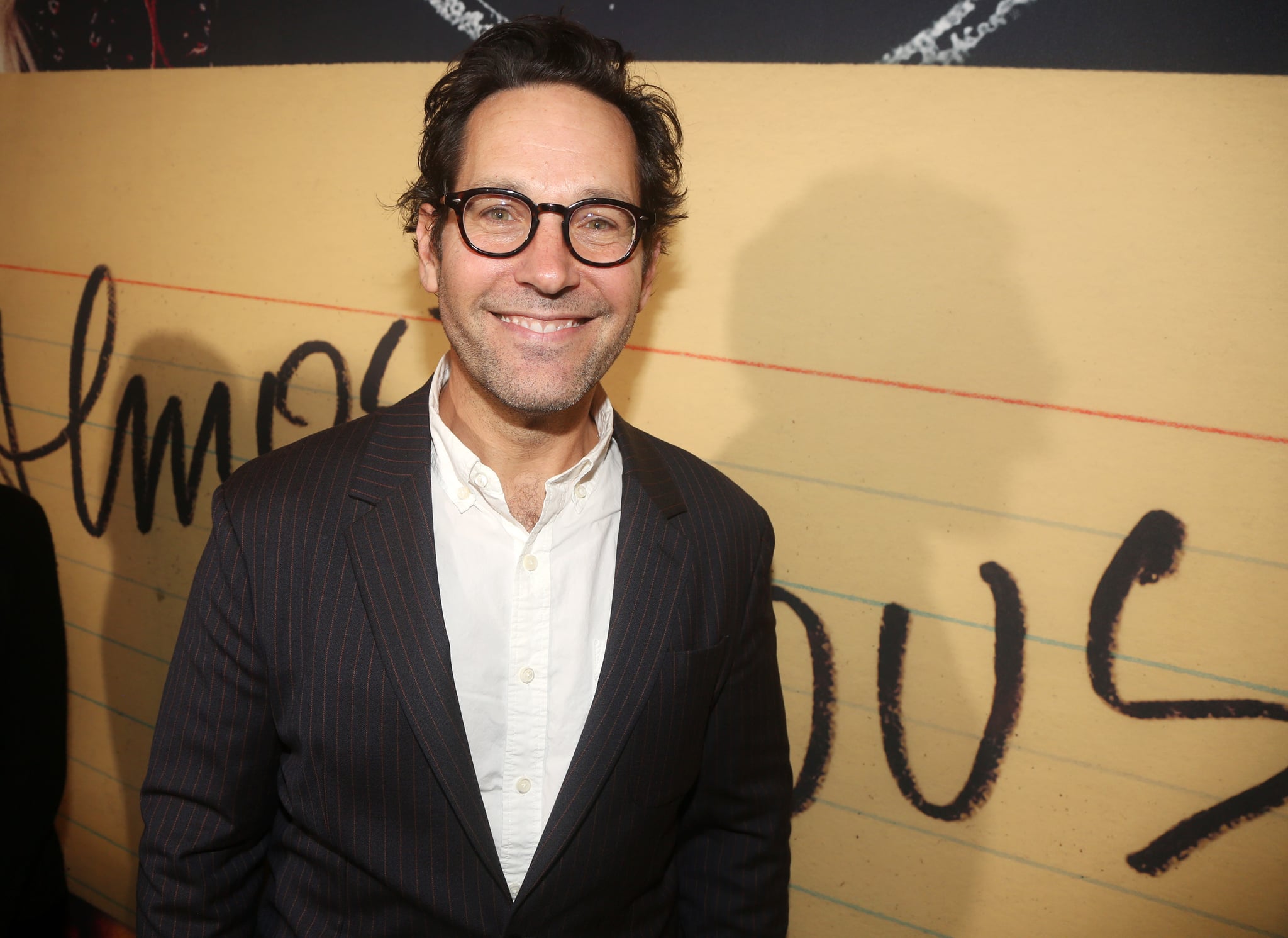 NEW YORK, NEW YORK - NOVEMBER 03: Paul Rudd poses at the opening night of the new musical based on the film 