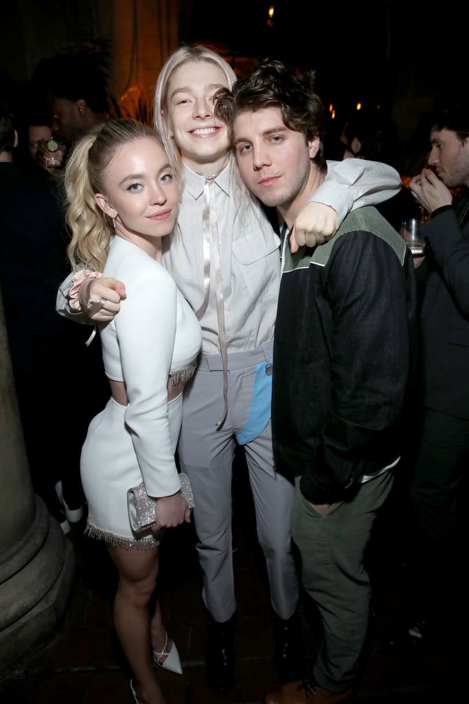 Sydney Sweeney, Hunter Schafer, and Lukas Gage at EW's 2020 SAG Awards Preparty