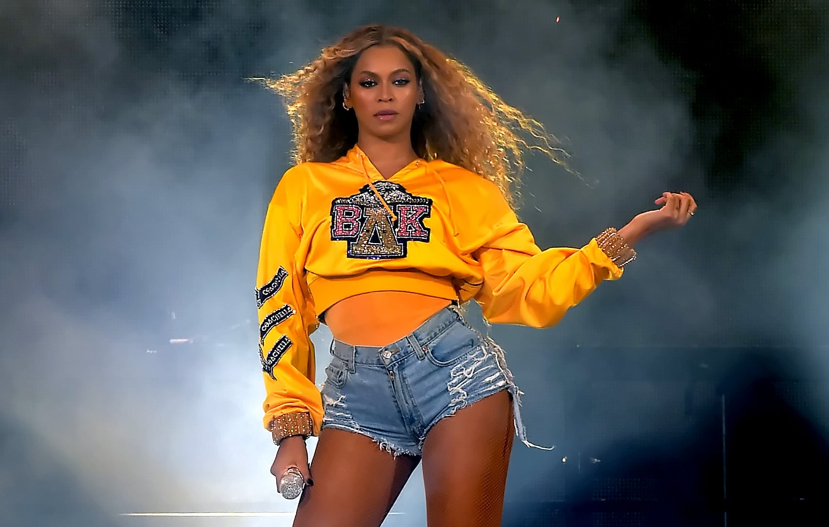 Beyonce yellow fila best sale shirt