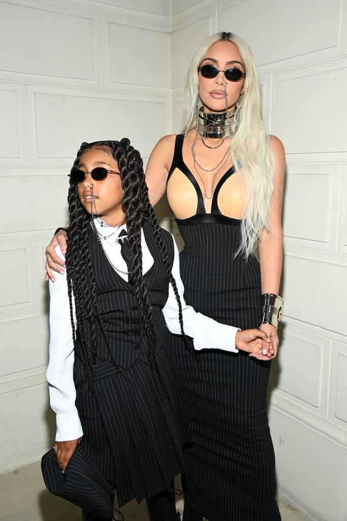 Kim Kardashian and North West at the Jean Paul Gaultier Fall 2022 Couture Show