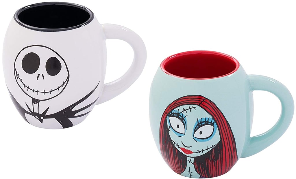 The Nightmare Before Christmas Jack and Sally Ceramic Mug Set