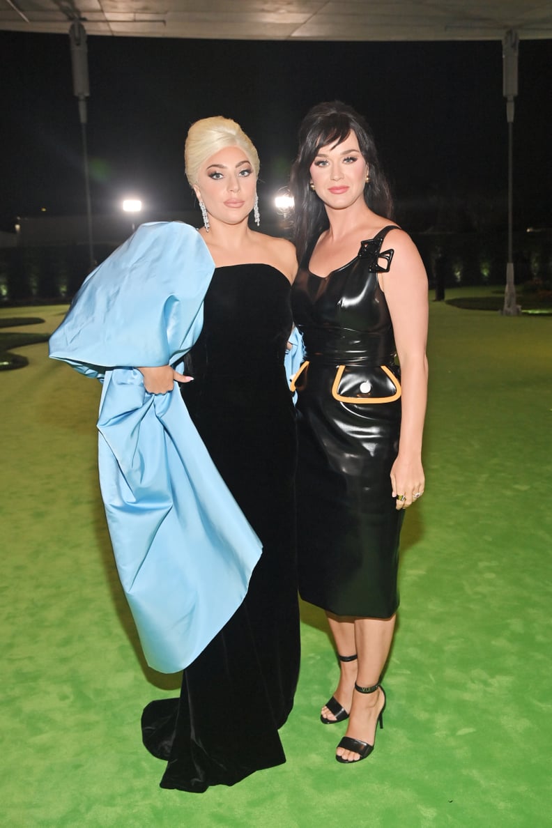 Lady gaga top black velvet dress