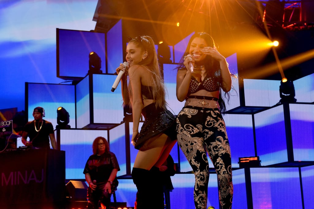 Ariana and Nicki performed their hit "Bang Bang" without Jessie J.