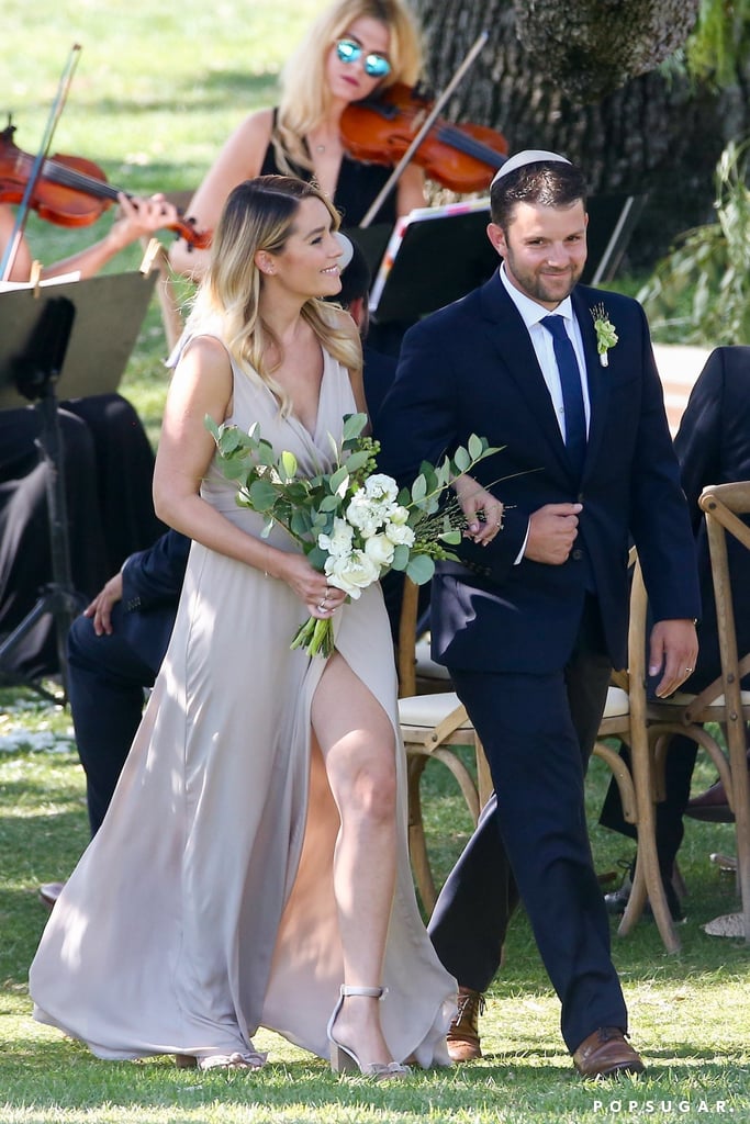 Lauren Conrad Bridesmaid at Friend's Wedding August 2017