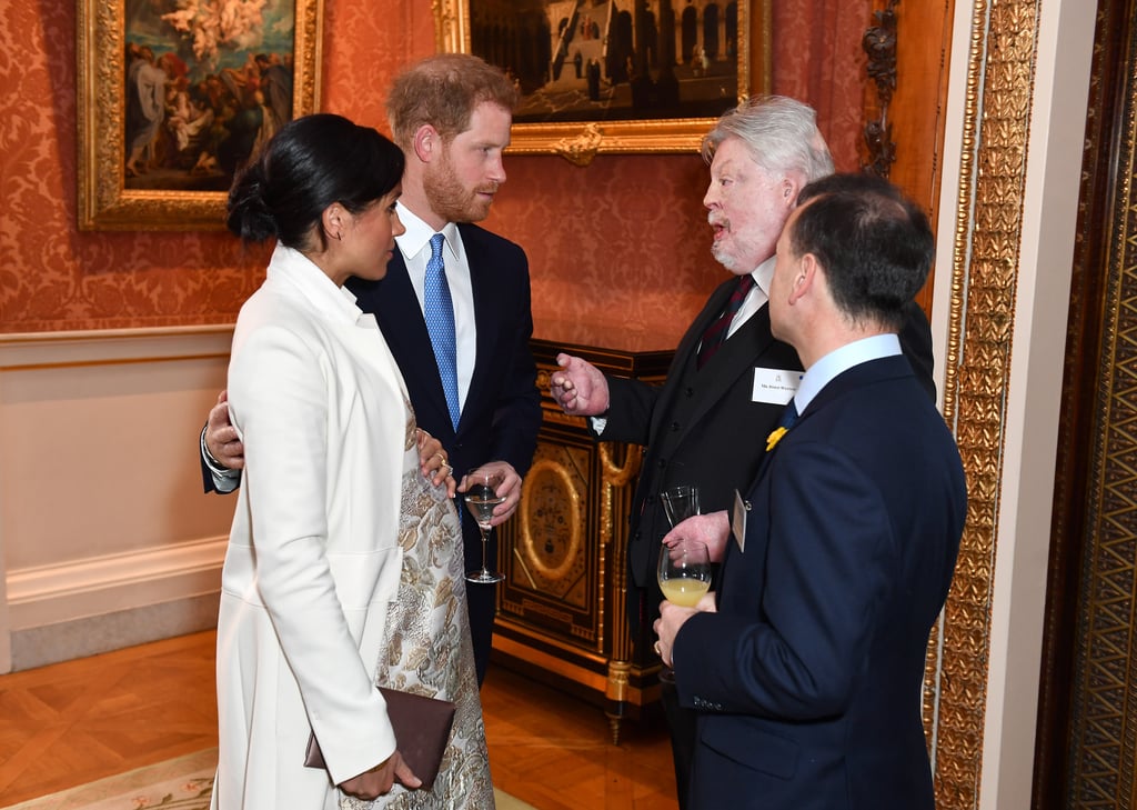 Meghan Markle's Metallic Brocade Dress March 2019