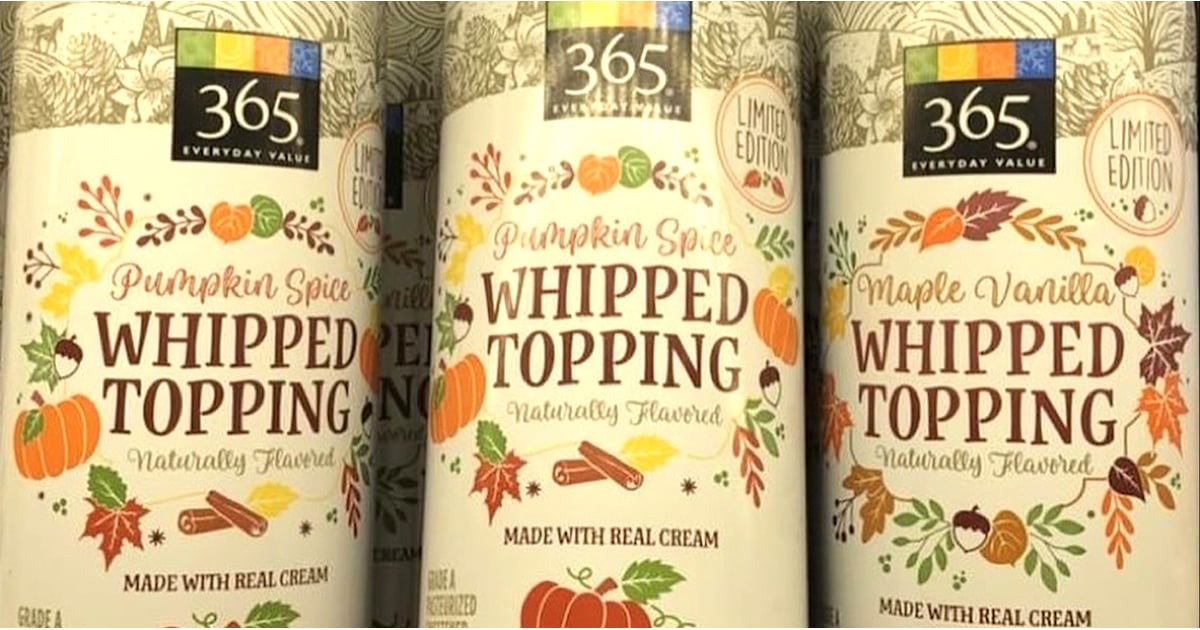 Whole Foods Pumpkin Spice Whipped Cream Popsugar Food