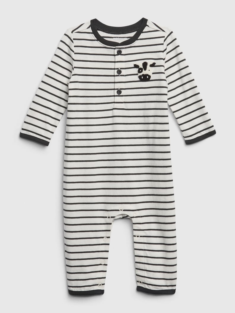 Gap Baby Organic Stripe Long Sleeve One-Piece