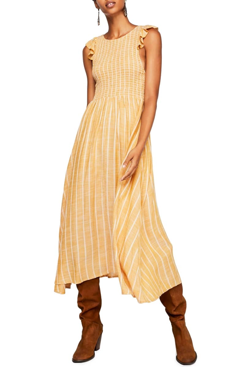 Free people chambray butterfly dress hotsell