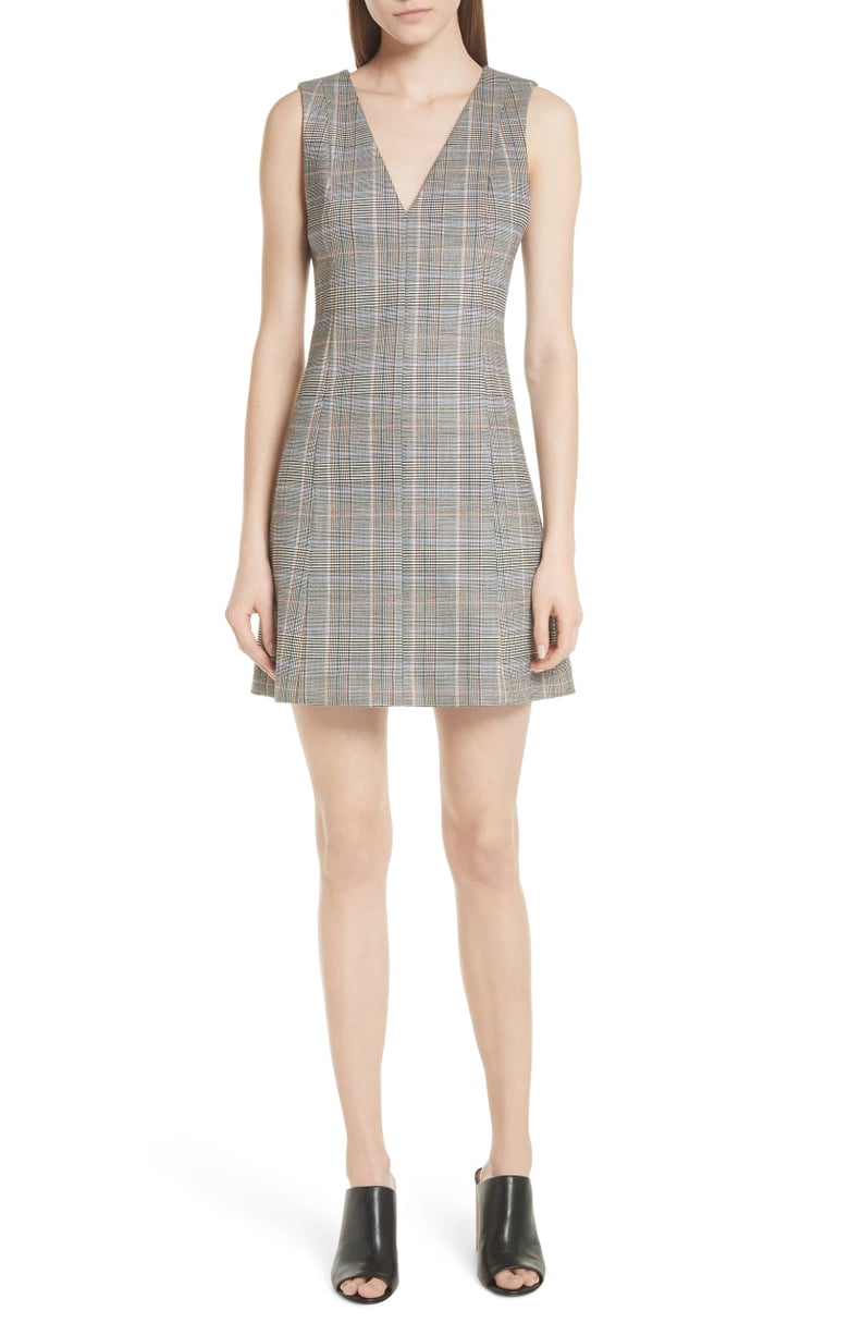 Theory Autumn Plaid A-Line Dress