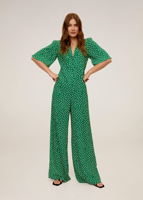 Mango Long Printed Jumpsuit