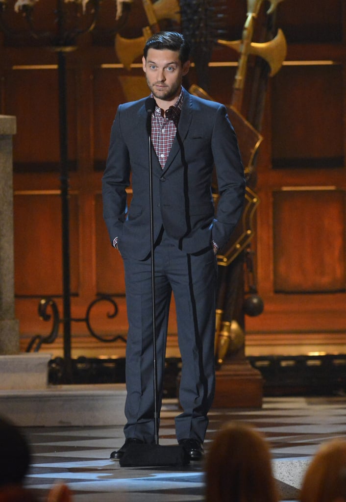 In 2012, Tobey Maguire suited up for the award show.