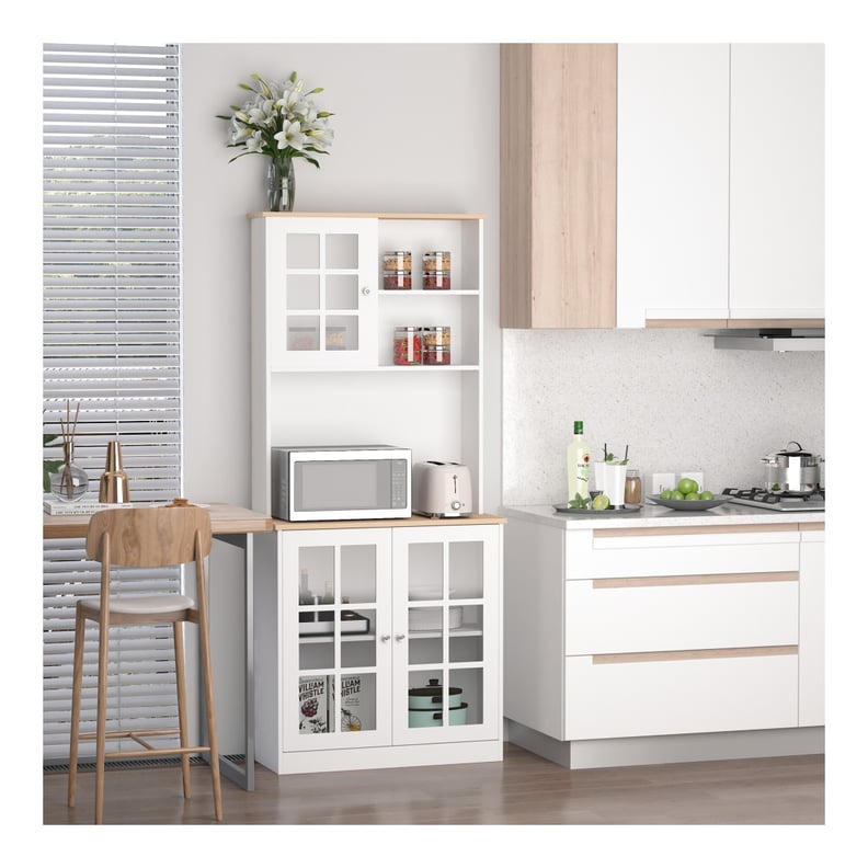 A Kitchen Pantry: Homcom 72" Modern Kitchen Solid Storage Kitchen Cabinet Pantry