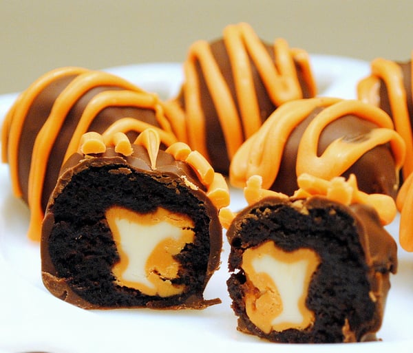 Pumpkin Spice Brownie Bites