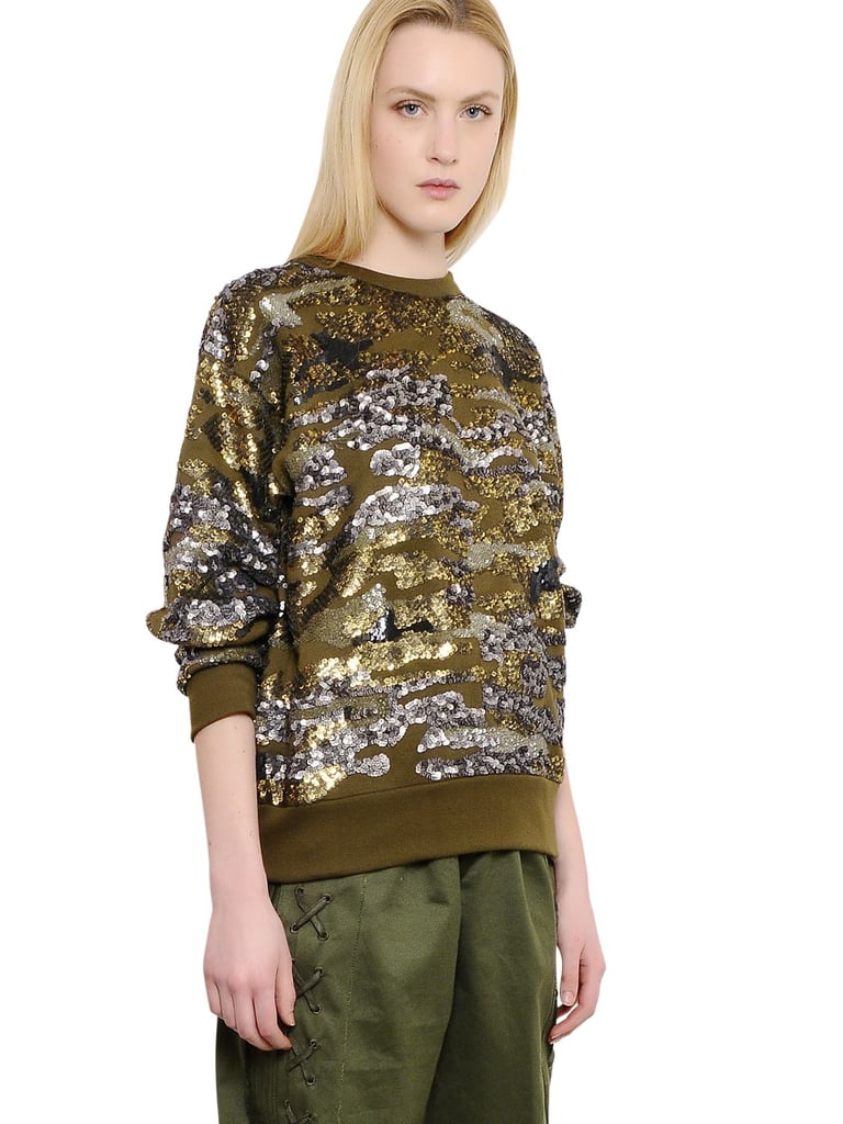 Isabel Marant Sequined Techno Blend Jersey Top ($1,800)