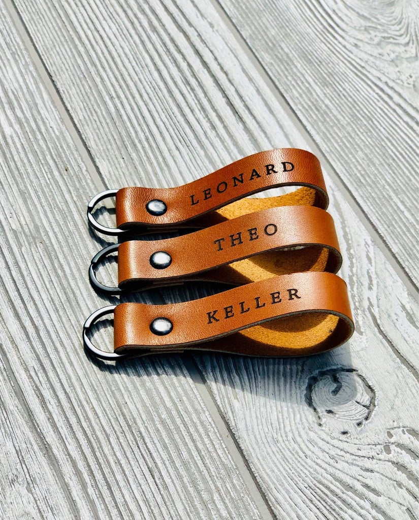 Personalized Leather Keychain