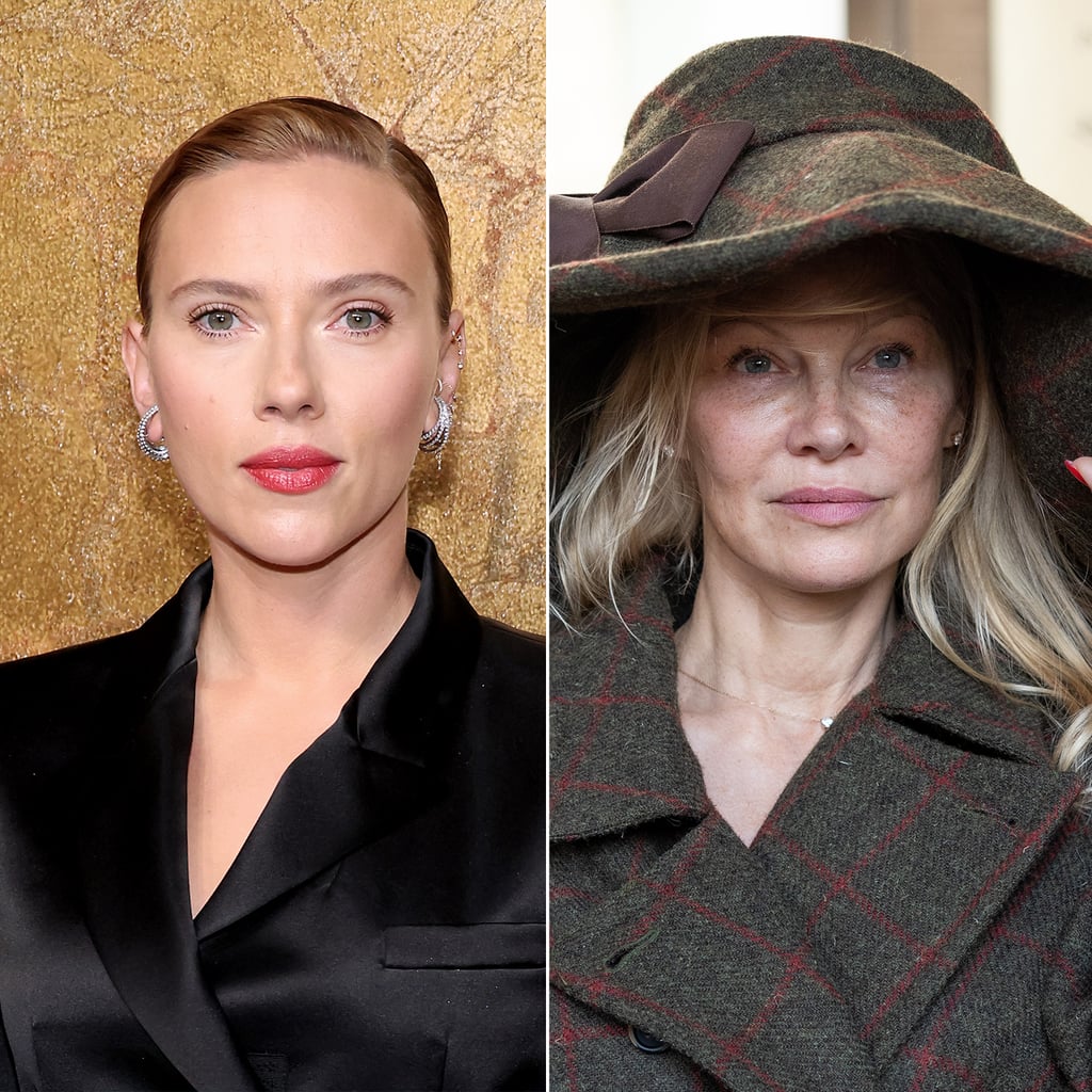 Scarlett Johansson Discusses Pamela Anderson's No Makeup POPSUGAR