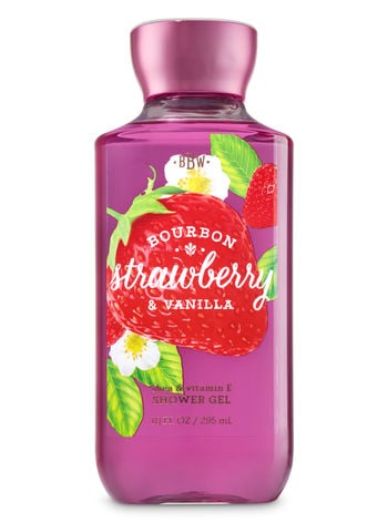 Bath & Body Works Bourbon Strawberry and Vanilla Shower Gel