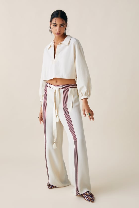 Limited Edition Zara Studio Cropped Blouse