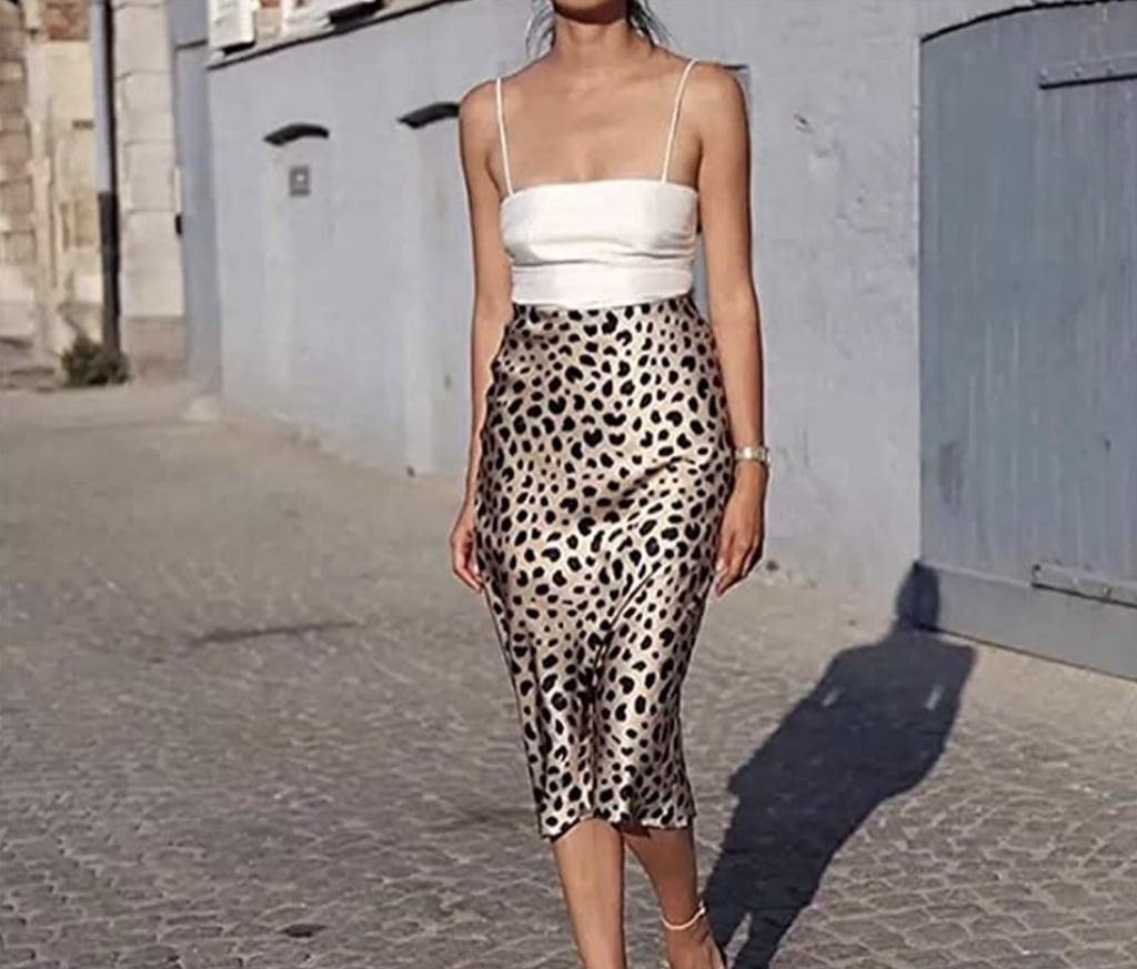 For Animal Prints: Soowalaoo Leopard Midi Skirt