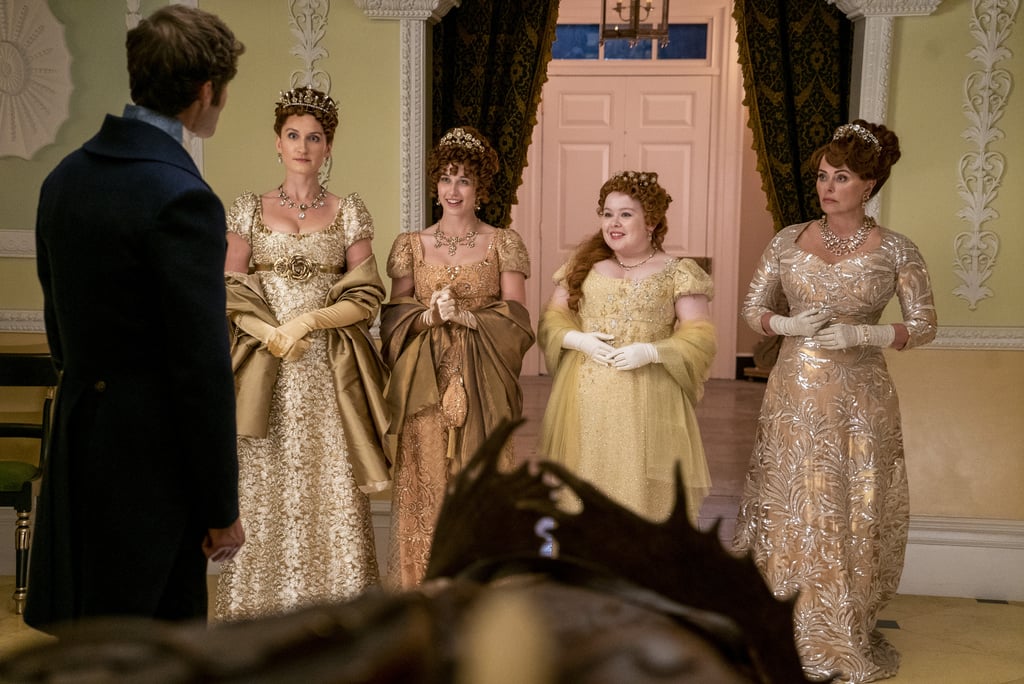 The Featheringtons stick to their yellow-toned color palette throughout season two, with each look getting darker and more regal by age.