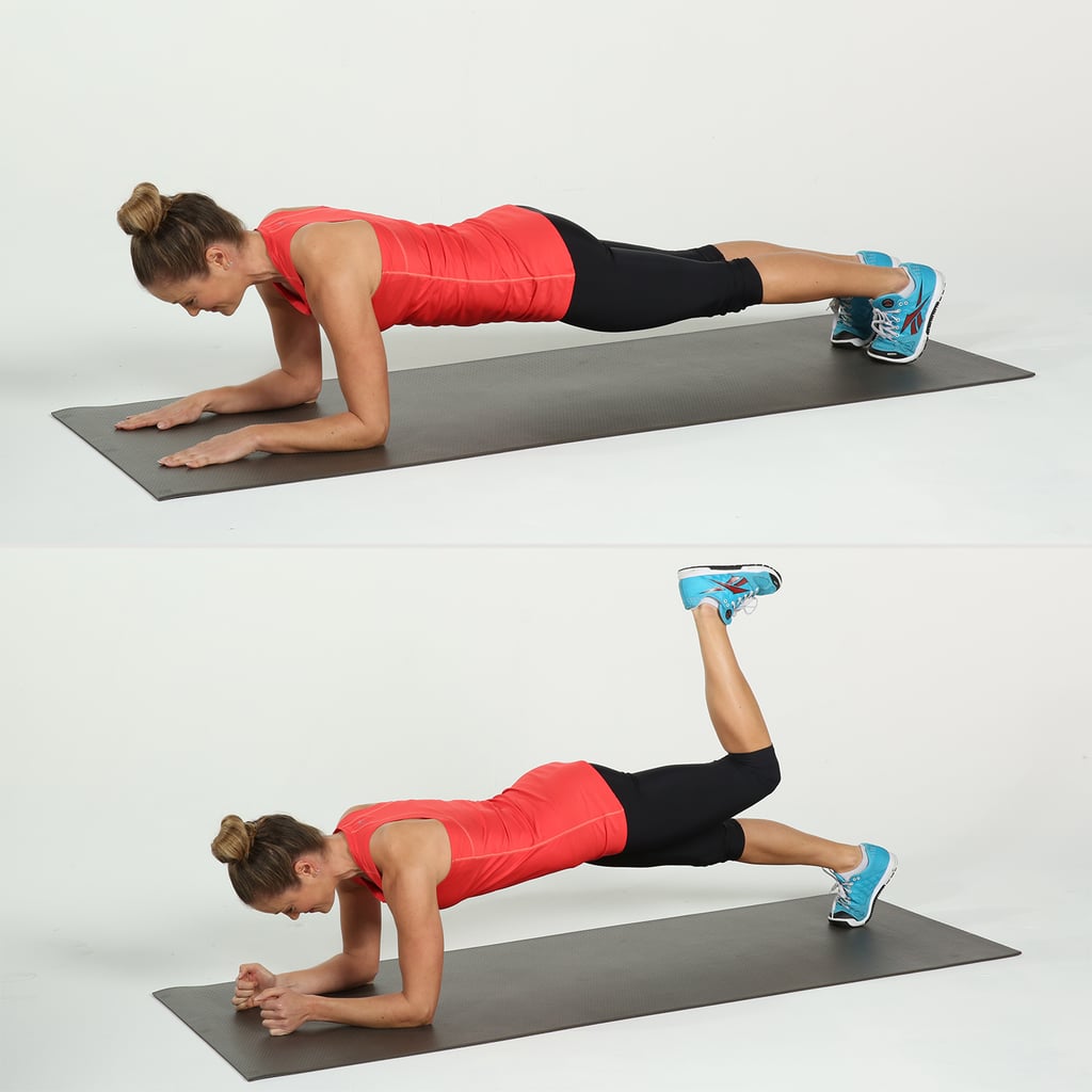 Elbow Plank With Donkey Kick