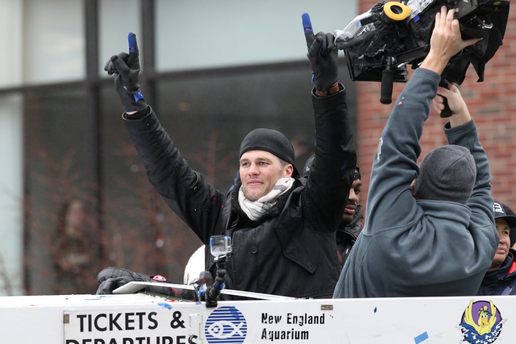 Tom Brady and Son at New England Patriots Parade 2017
