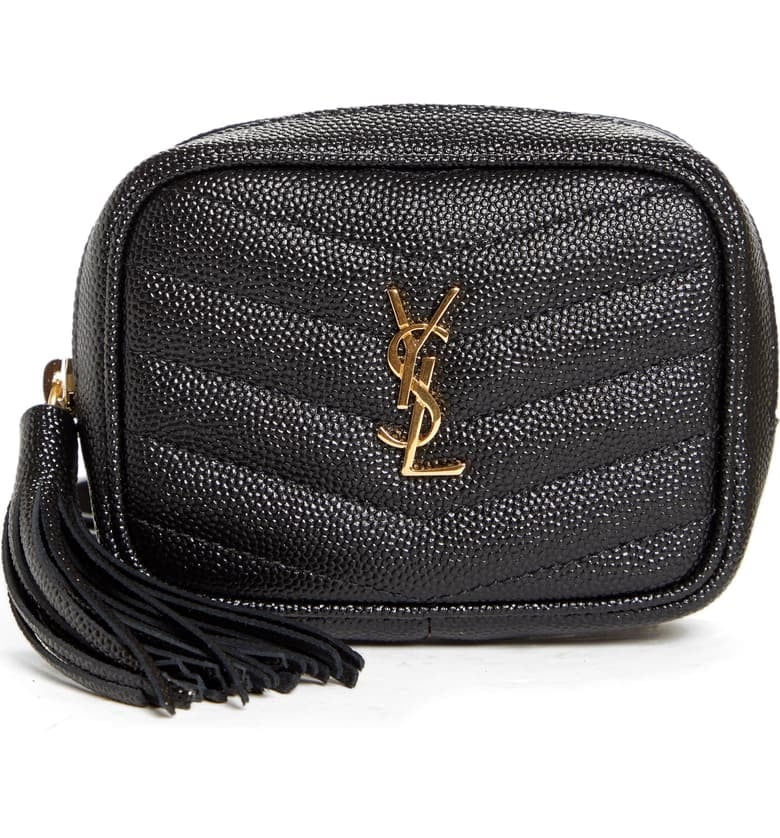 Saint Laurent Baby Lou Quilted Leather Micro Crossbody Bag