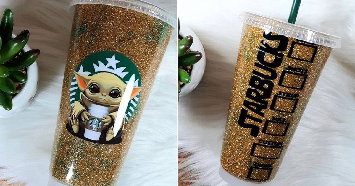 This TikToker Fills Starbucks Tumblers With Fall-Themed Glitter
